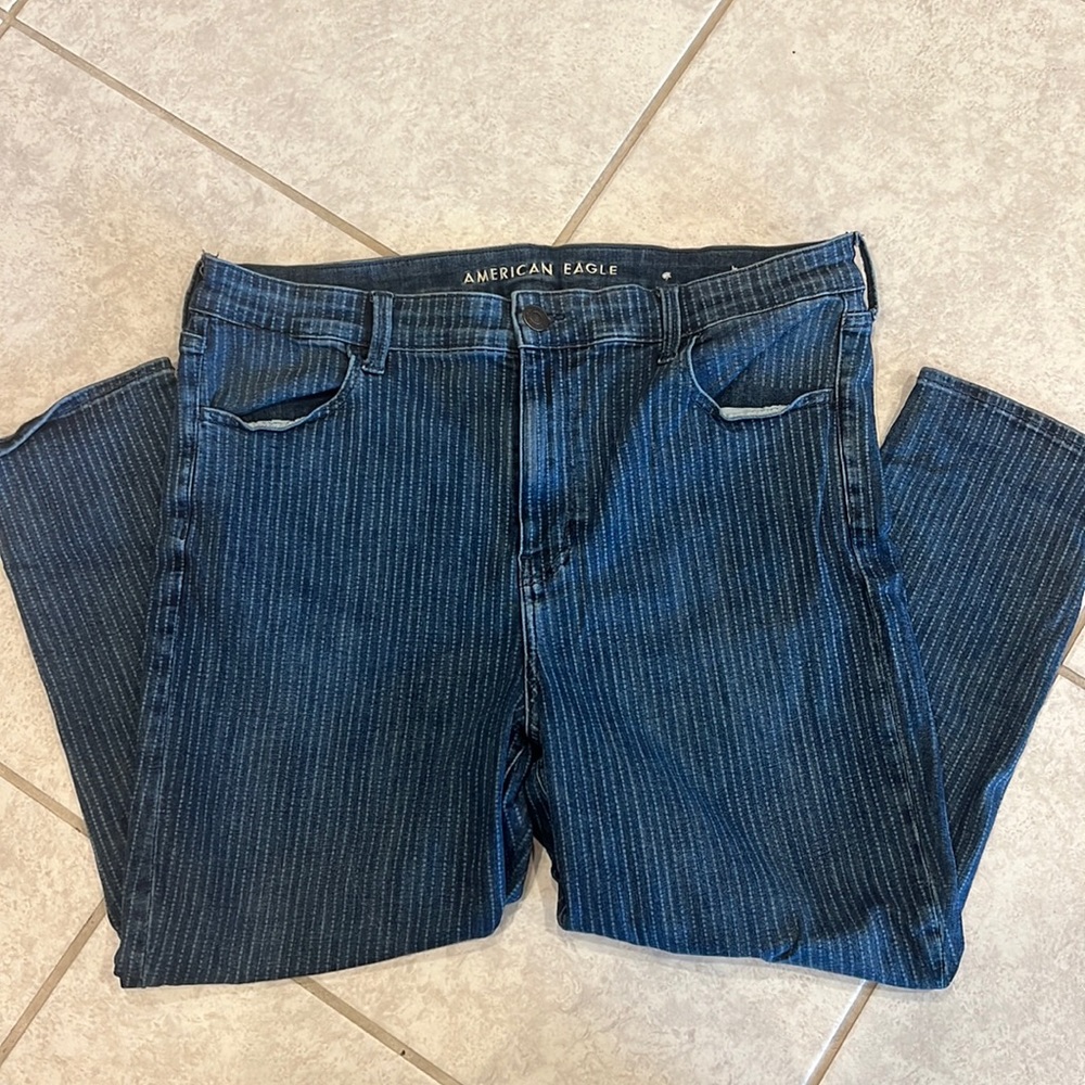 American Eagle Pinstripe Jeggings Size 20